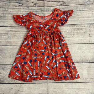 Dot Dot Smile Firecracker dress size 12-24 months girls